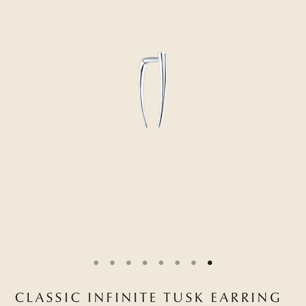 Gabriela Artigas infinite tusk white gold single